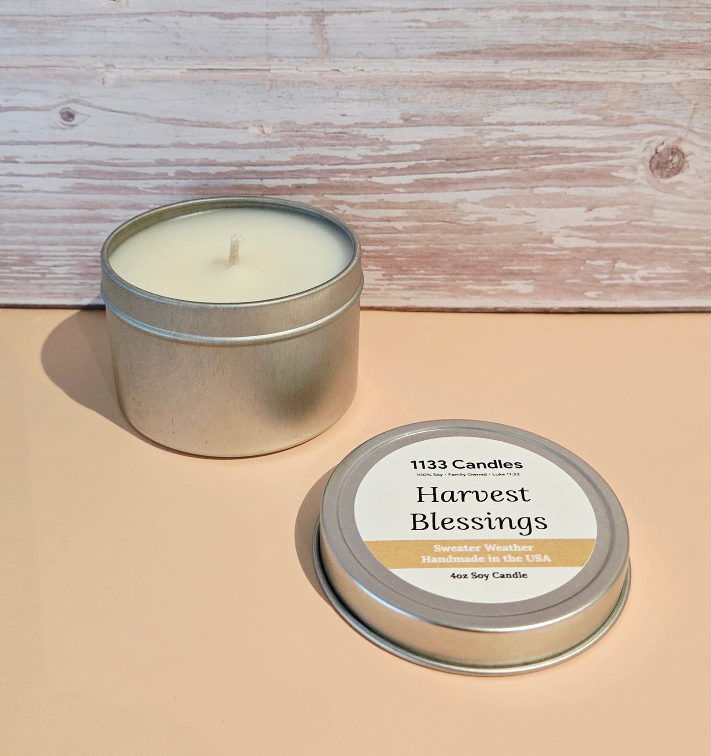 4oz Sweater Weather Candle | Harvest Blessings