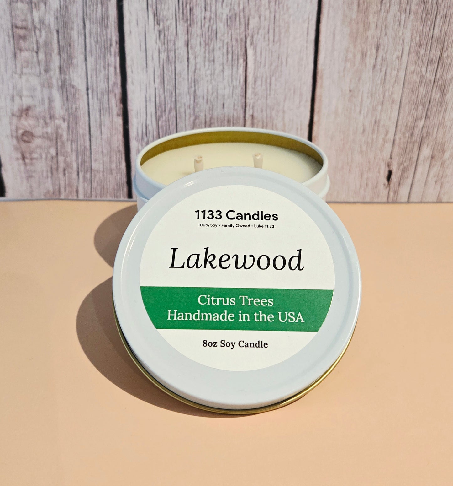 8oz Citrus Trees Soy Candle | Lakewood Scented Candle