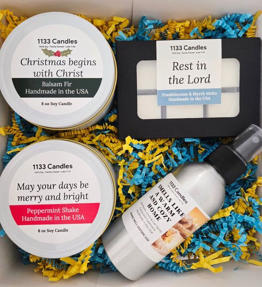 Christmas Candle Gift Box | Christmas Gift Set