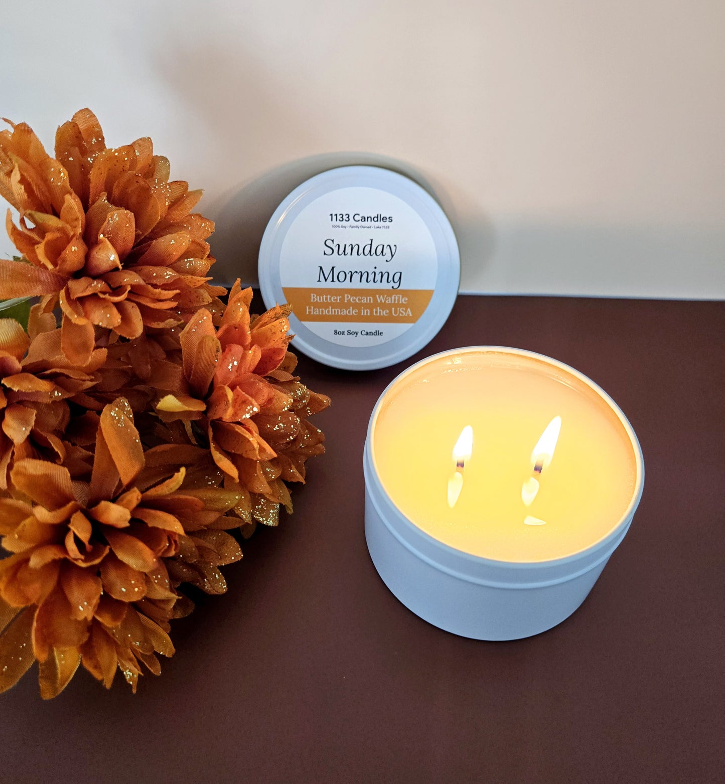 pumpkin pecan waffle candle