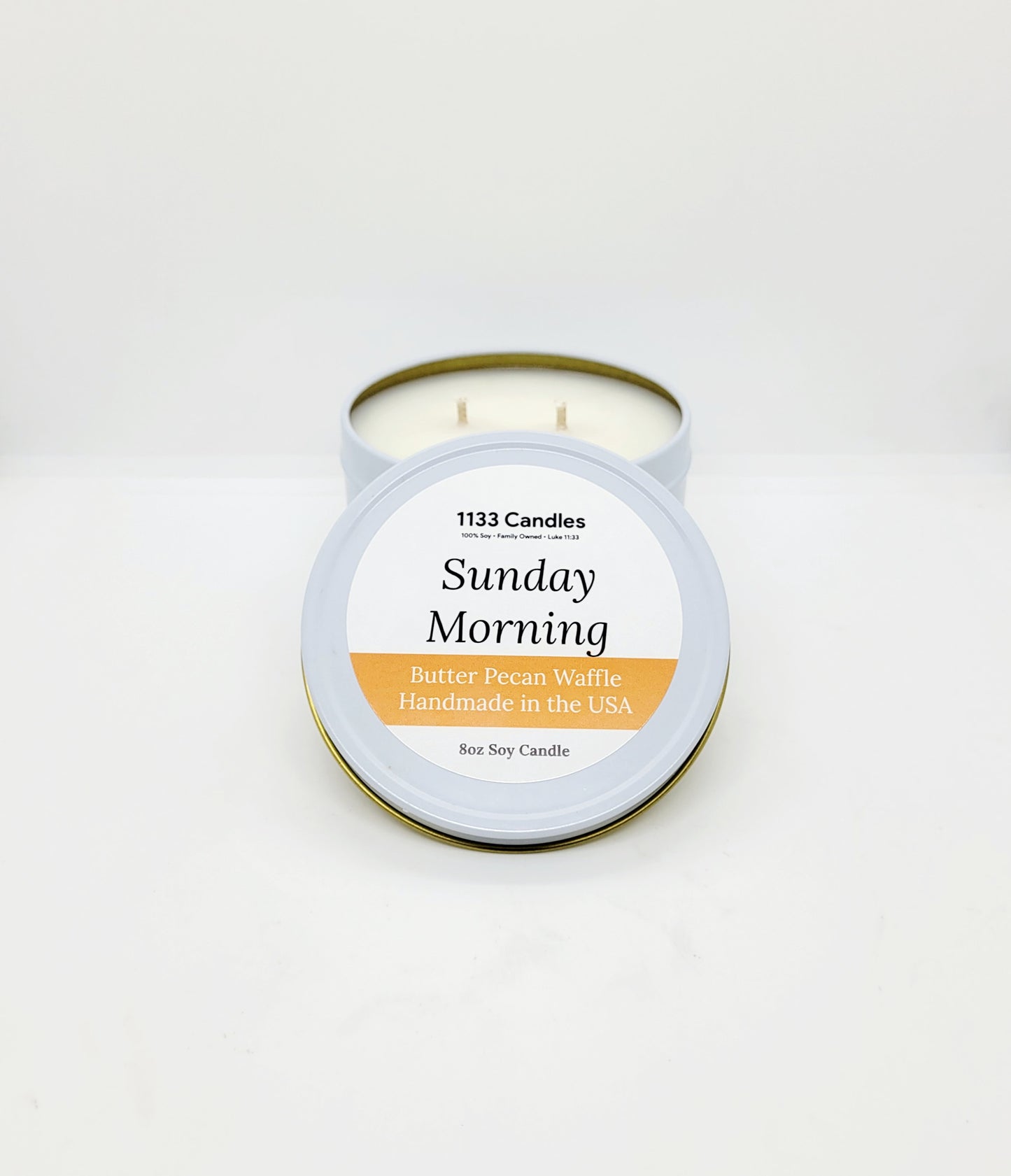 8oz Candle Butter Pecan Waffle | Sunday Morning | Fall Candle