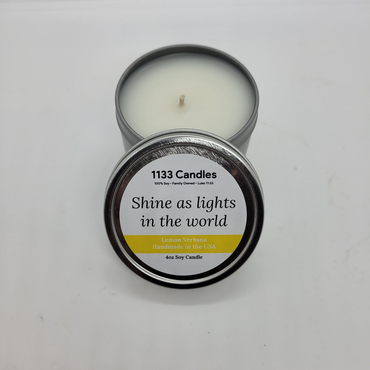 lemon verbena soy candle