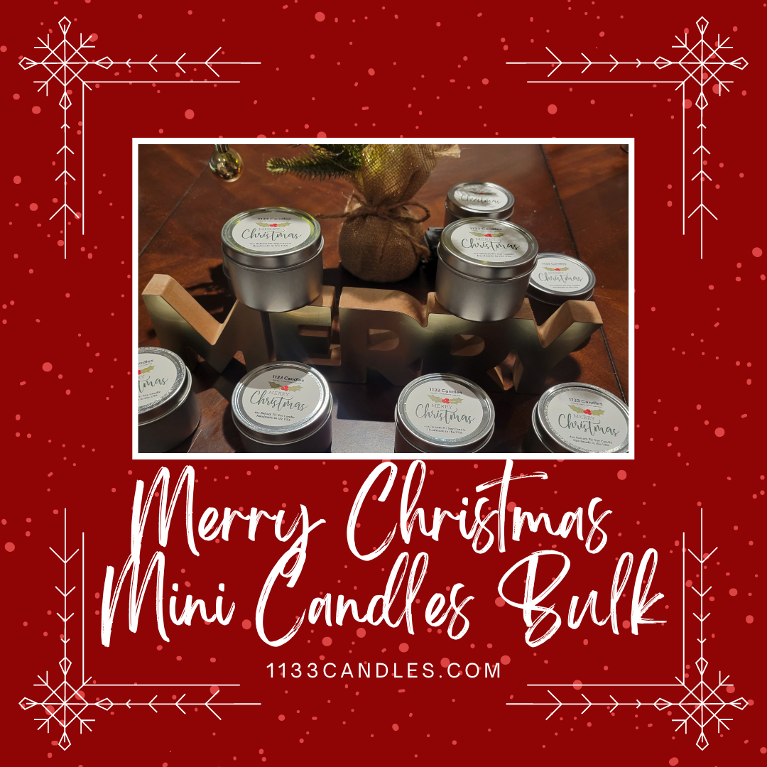 Mini Candles Bulk - Set of 5 | Bulk Christmas Gifts | Mini Christmas Candles