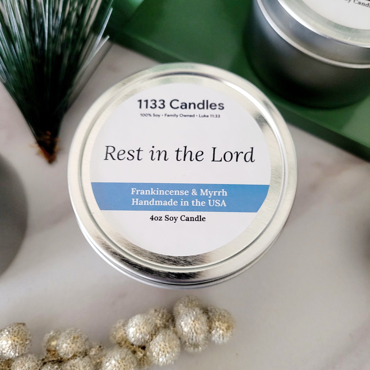 Frankincense and Myrrh 4oz Candle | Christmas Candle