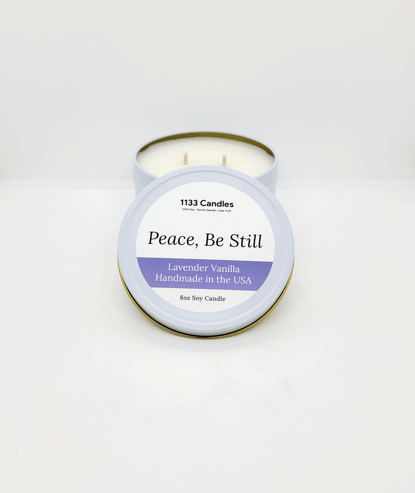 lavender vanilla scented candle