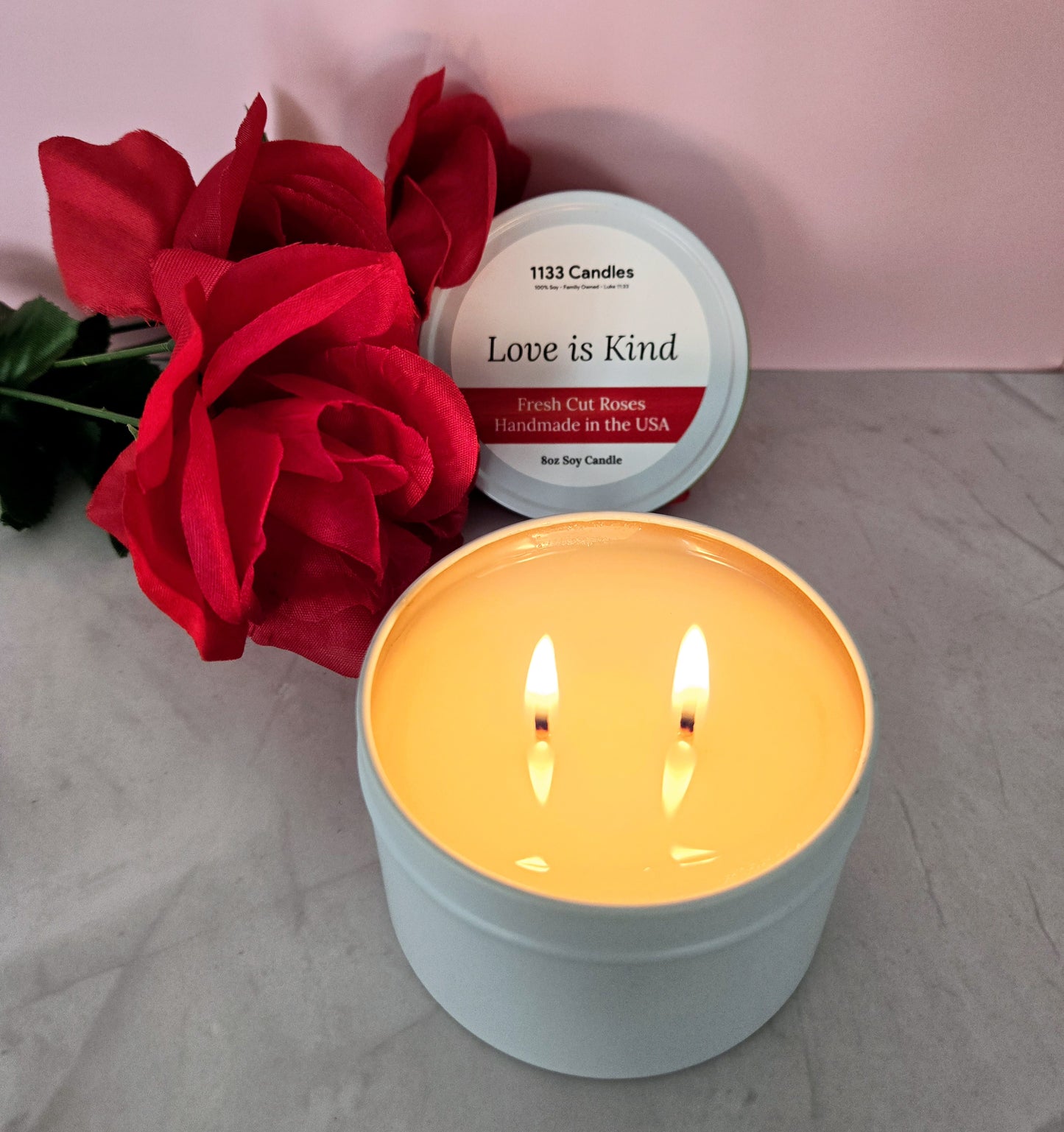 rose candle