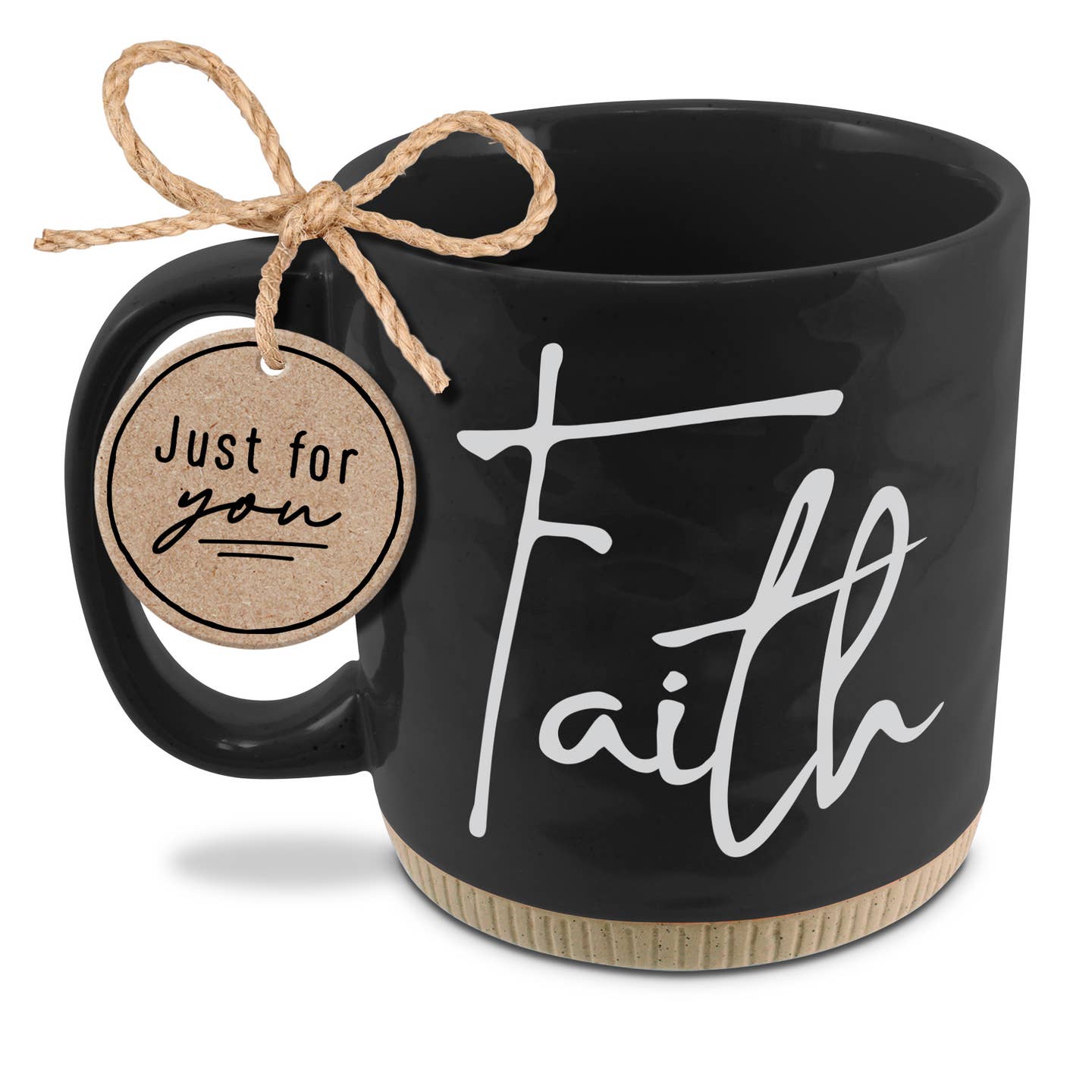 Coffeecup Powerful Words Faith Black16Oz