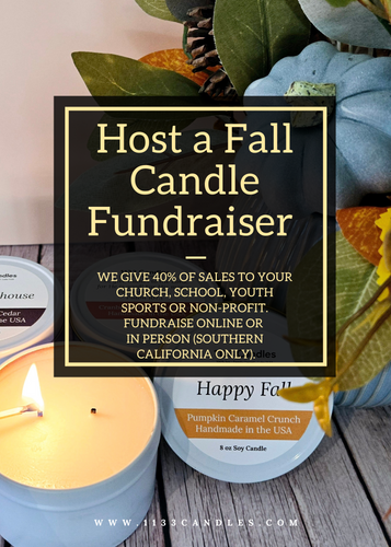 Host a candle fundraise flyer
