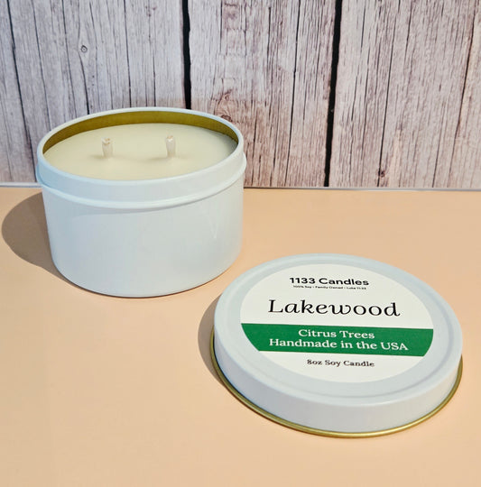 8oz Citrus Trees Soy Candle | Lakewood Scented Candle