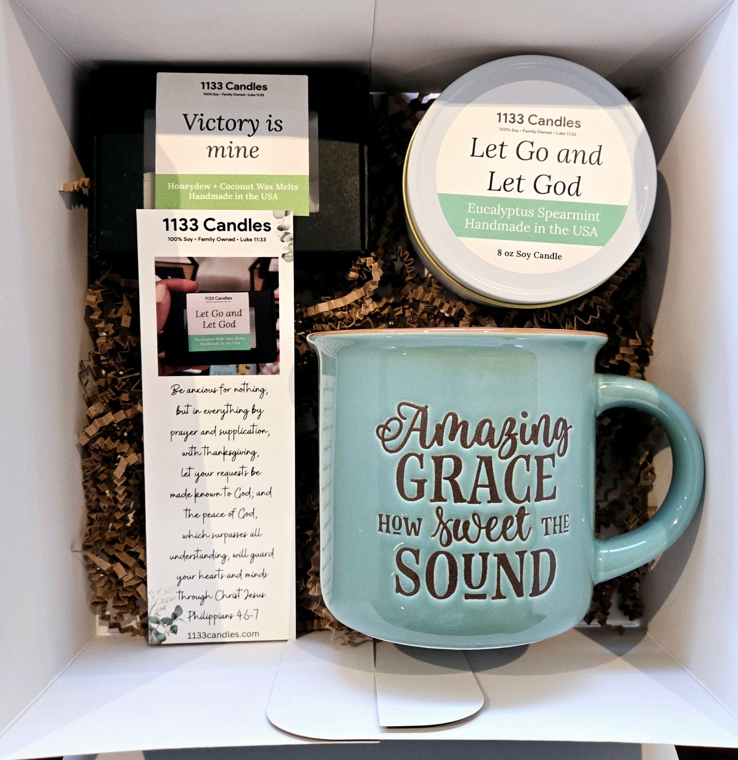 Black Candle Box with Ribbon {Candles, Mugs And Wax Melts Sold Separately}