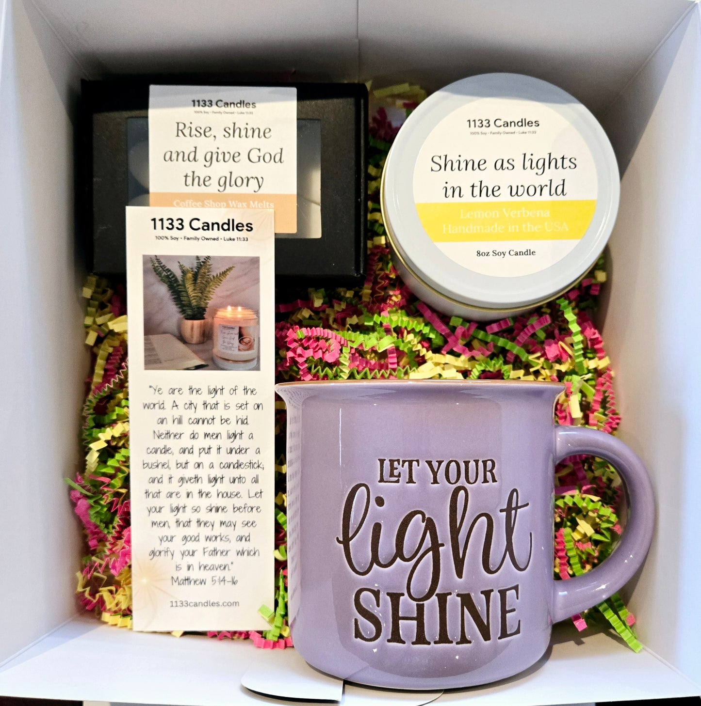 Black Candle Box with Ribbon {Candles, Mugs And Wax Melts Sold Separately}