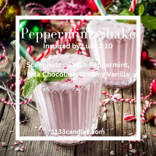 Peppermint Shake Wax Melts | Christmas Wax Melts