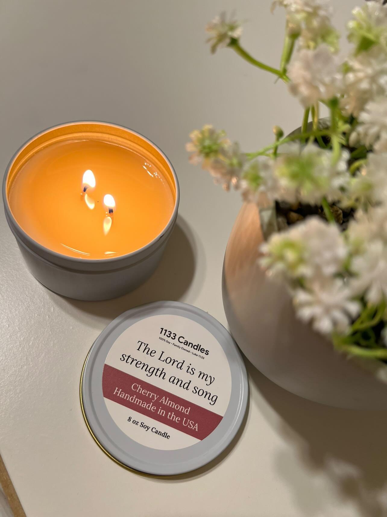 jergens cherry almond candle