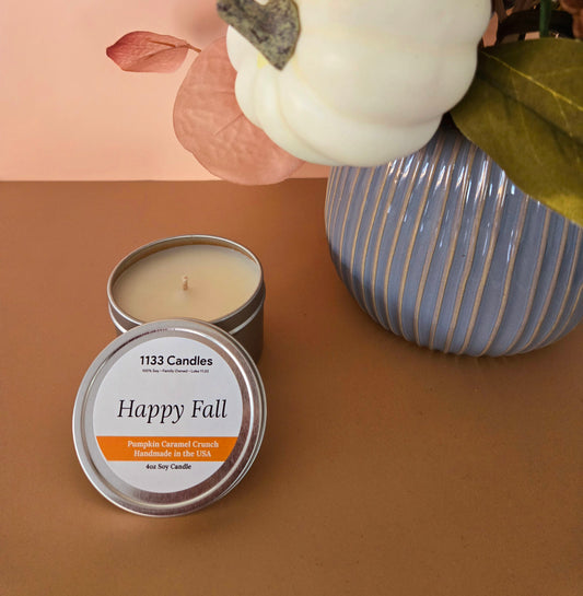 happy fall yall candle