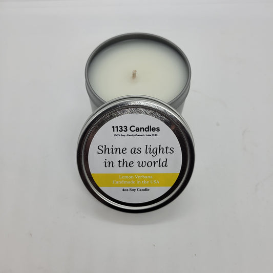 lemon verbena soy candle