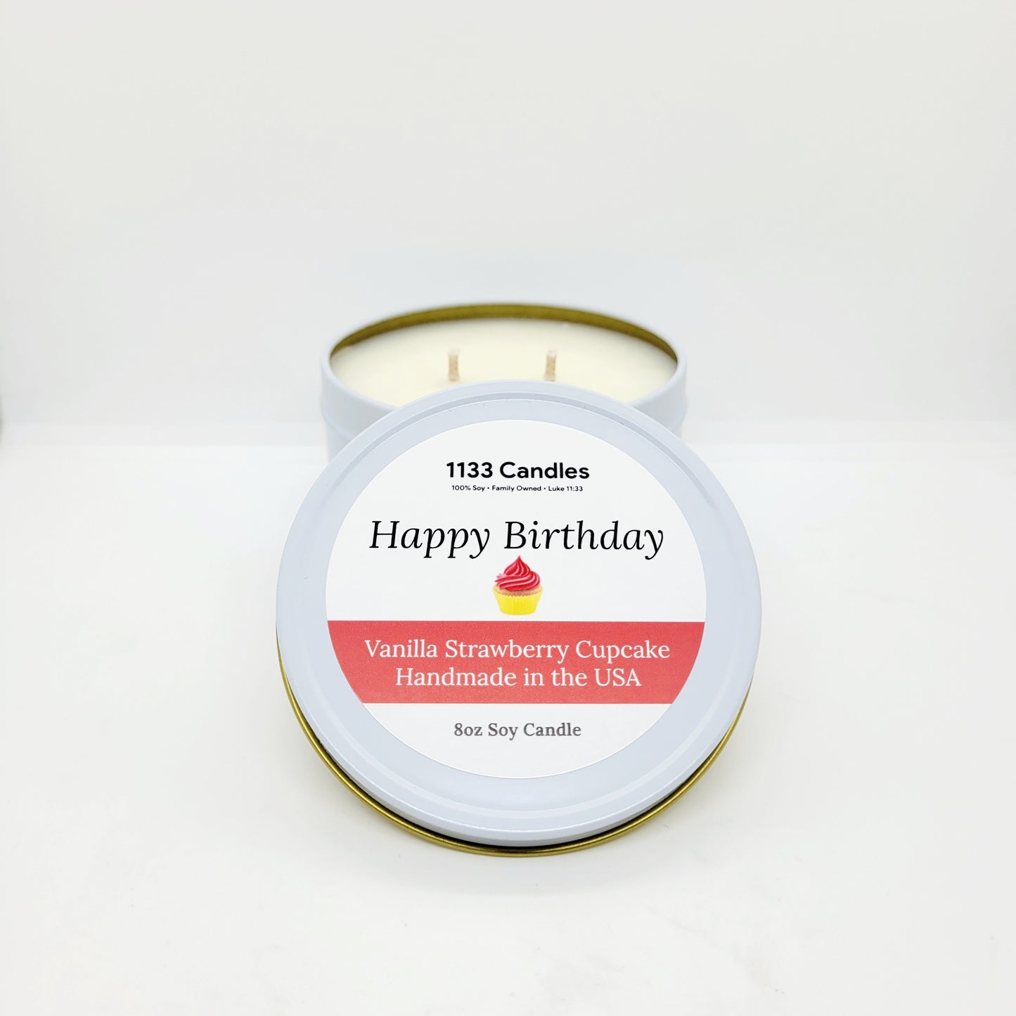 birthday cake scented candle