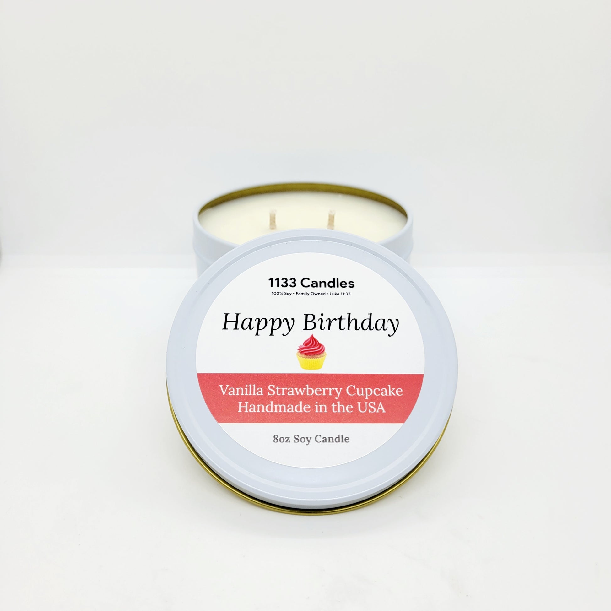 birthday cake scented candle