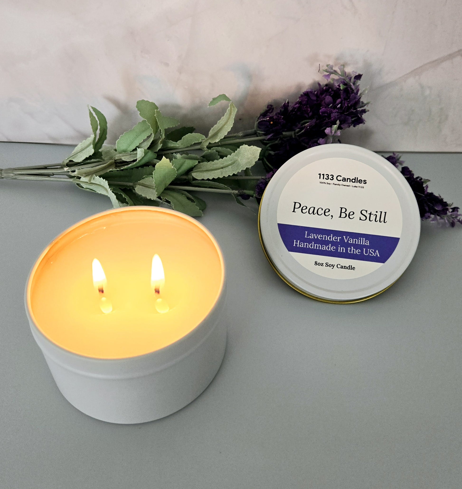 lavender vanilla soy candle