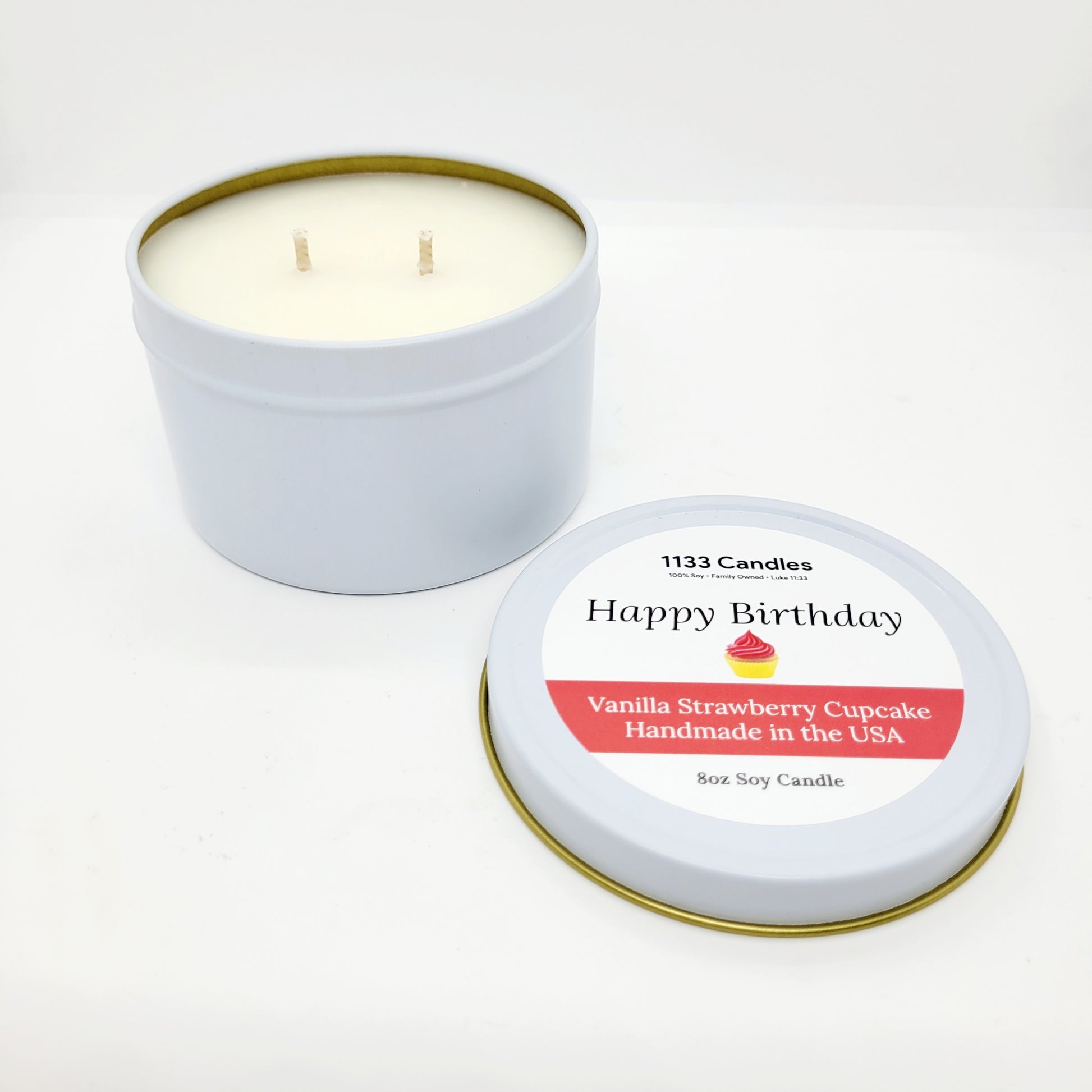 happy birthday soy candle