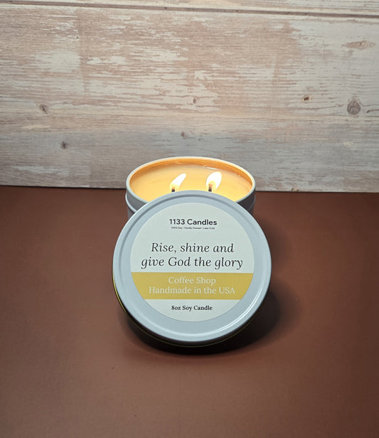 coffee shop candle