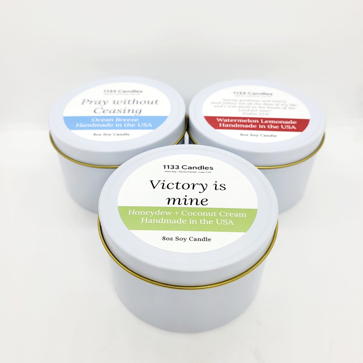 Summer Candle Bundle of Three | 8oz Soy Candles