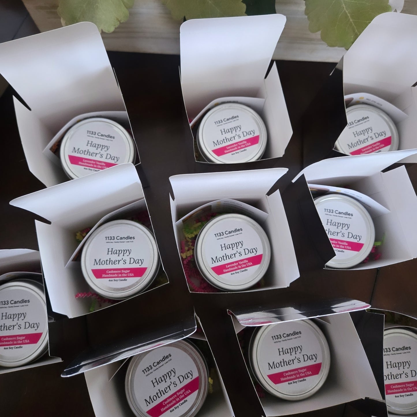 4oz Mini Candles for Mother's Day | Bulk Mother's Day Gifts | Set of 5