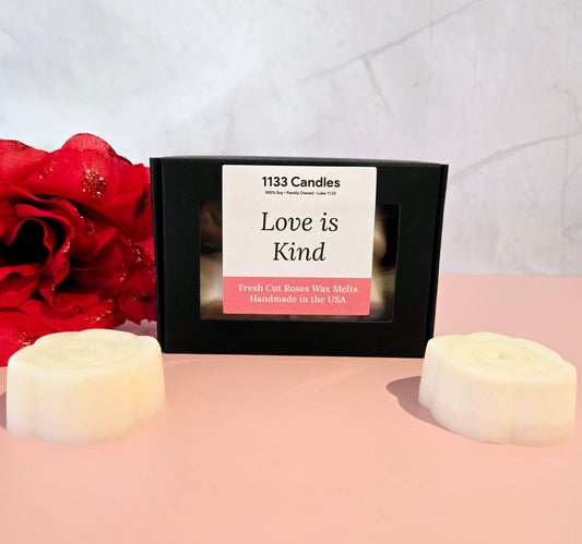 Fresh Cut Roses Wax Melts | Love is Kind Soy Wax Melts