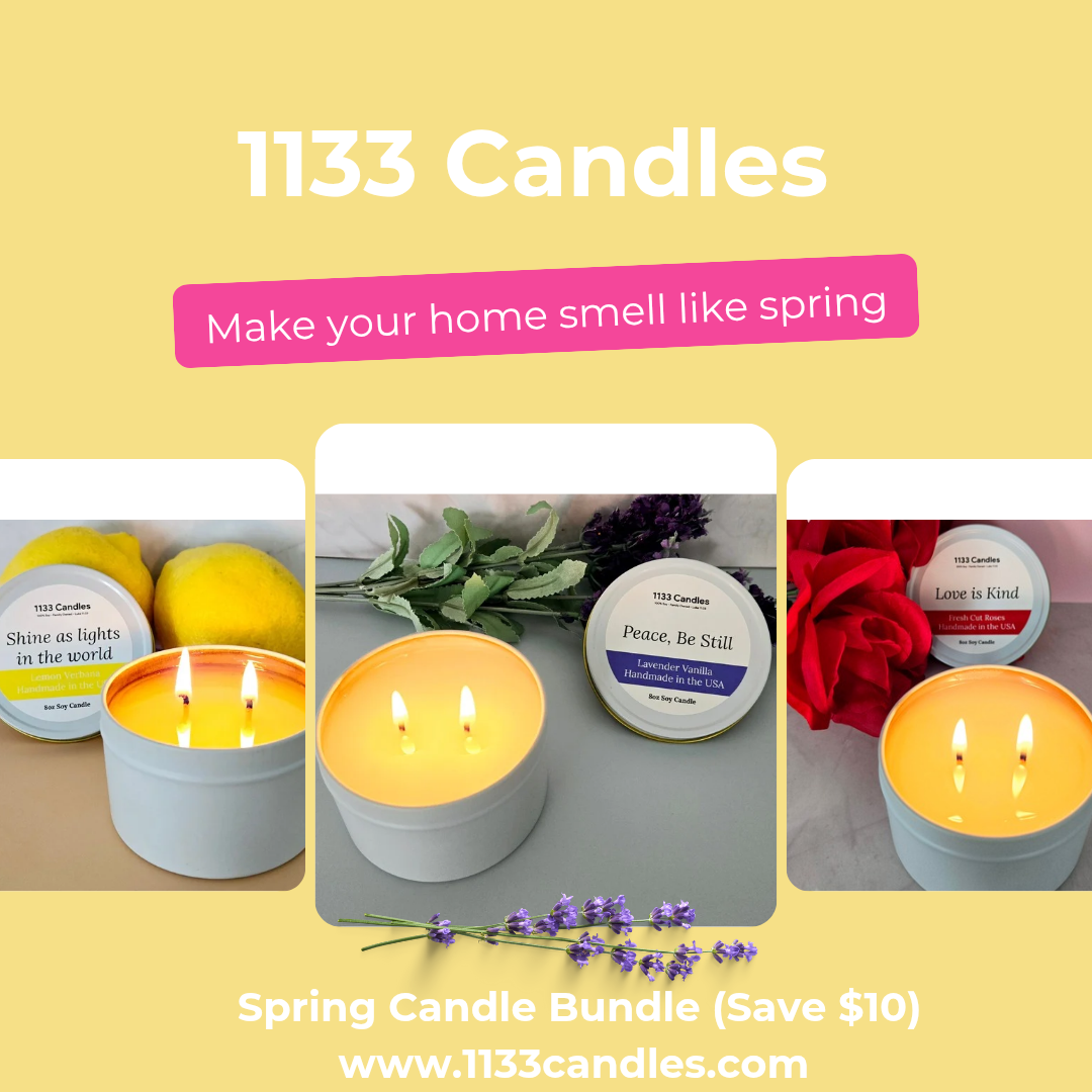 Spring Candle Bundle of Three | 8oz Soy Candles