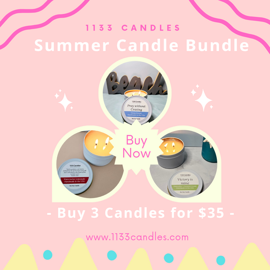 Summer Candle Bundle of Three | 8oz Soy Candles